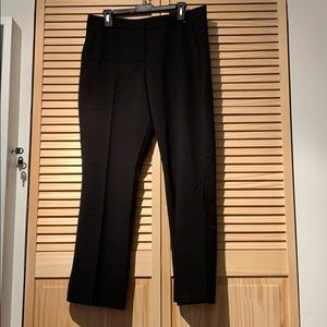 Black straight leg dress pant